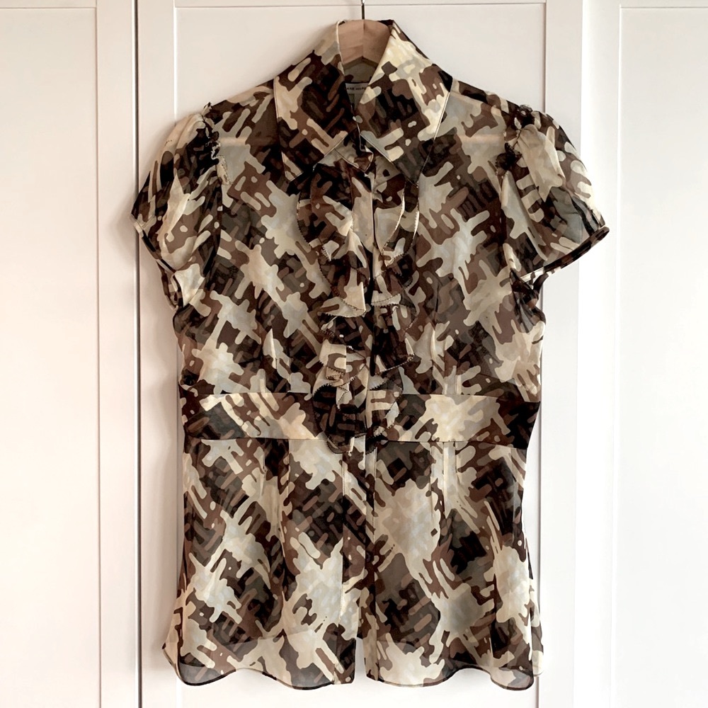 Diane Von Furstenberg Short Sleeved Blouse